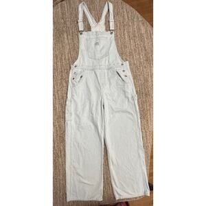 Levis Lightwash Denim Womens Wide-Leg Overalls Size XL
